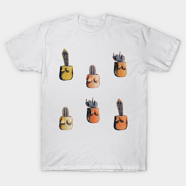 Funny Cactus with Boobs T-Shirt by Adult LGBTQ+ and Sexy Stuff